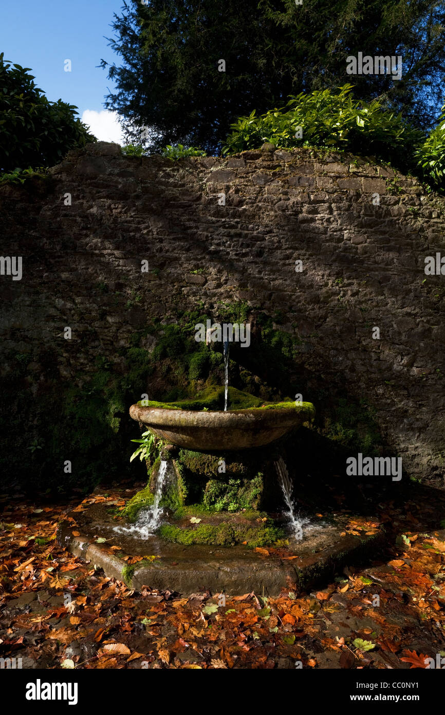 Old Drinking Fountain in the Walls of Lismore Castle, Lismore, County Waterford, Ireland Stock Photo