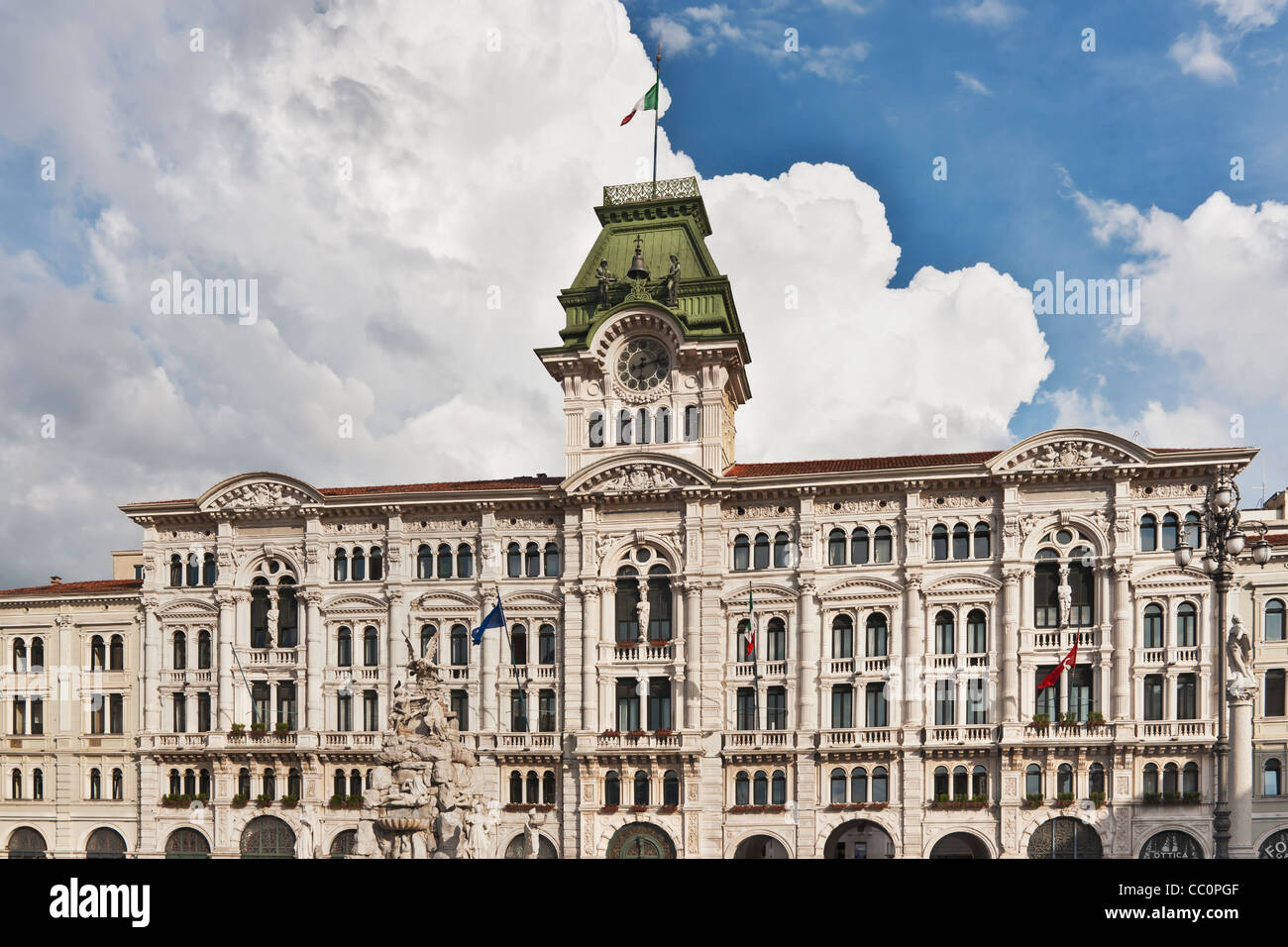 Town hall, Palazzo del Muniucipio, Trieste, Friuli-Venezia Giulia, Italy, Europe Stock Photo