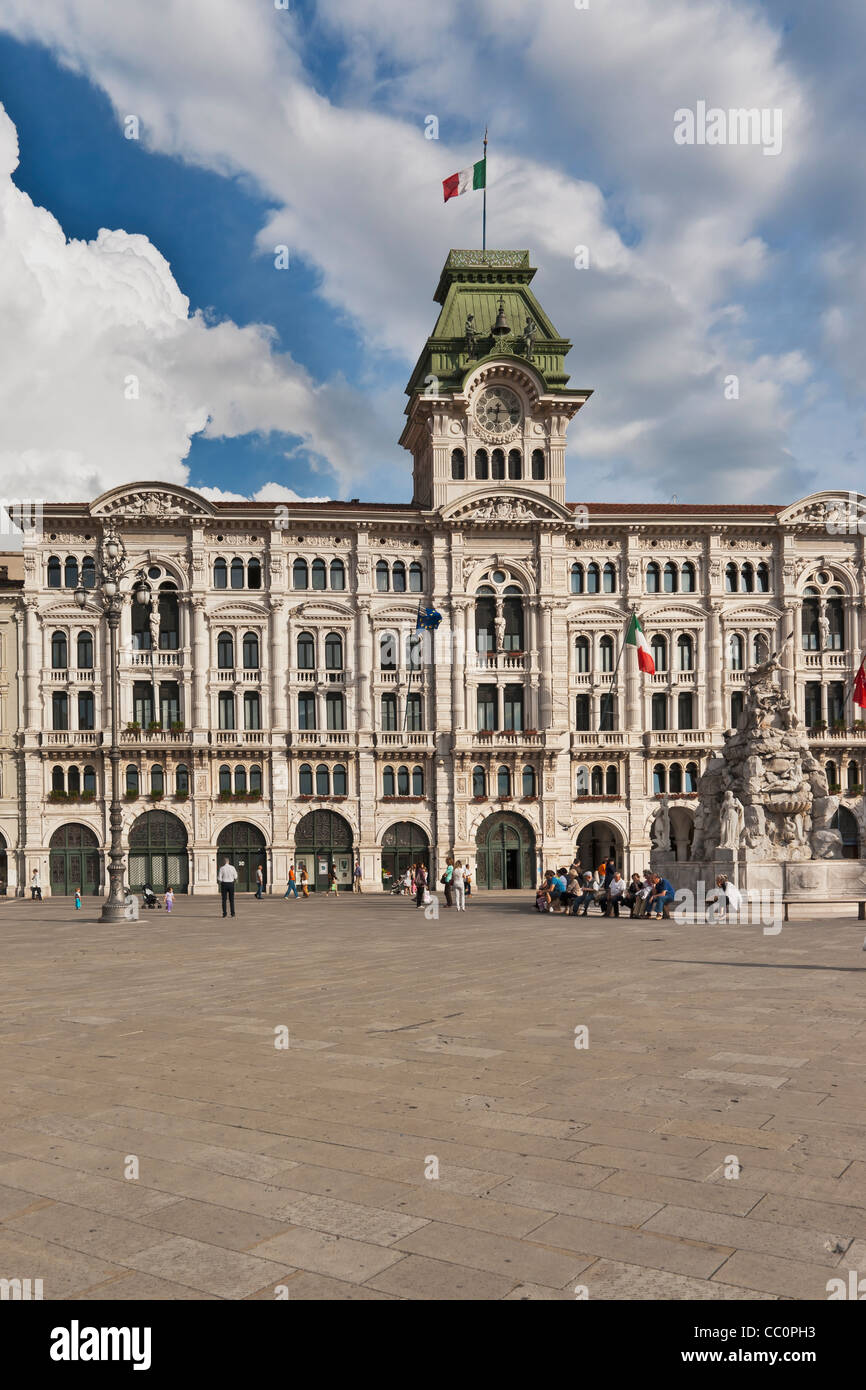 Town hall, Palazzo del Muniucipio, Trieste, Friuli-Venezia Giulia, Italy, Europe Stock Photo