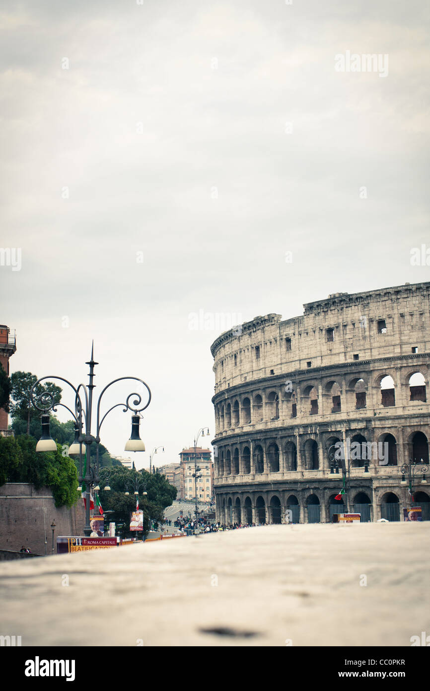View of the Colosseum in Rome, Italy Stock Photo