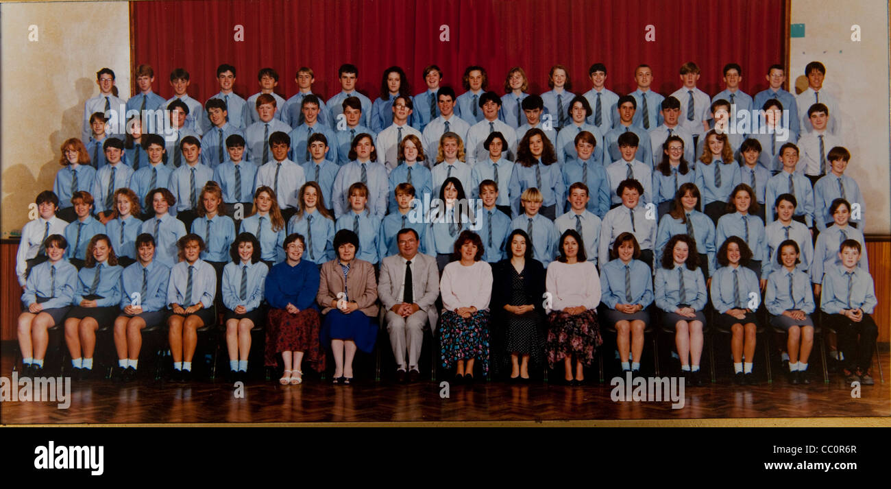 Alex Jones - presenter of the One Show as a pupil at Maes Yr Yrfa Comprehensive School. Stock Photo