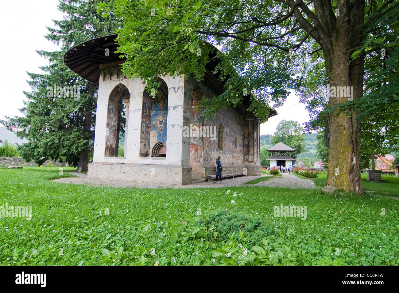 Humor Monastery, Manastirea Humorului, Southern Bukovina, Romania Stock Photo