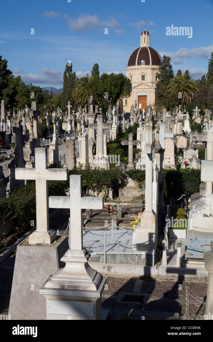 Cemetery in Palma de Majorca Mallorca Balearic Spain Stock Photo