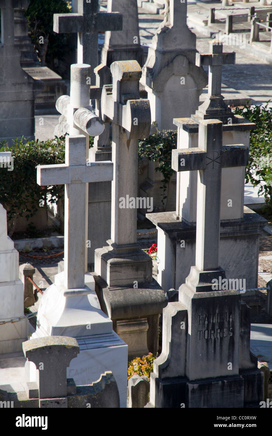 Cemetery in Palma de Majorca Mallorca Balearic Spain Stock Photo