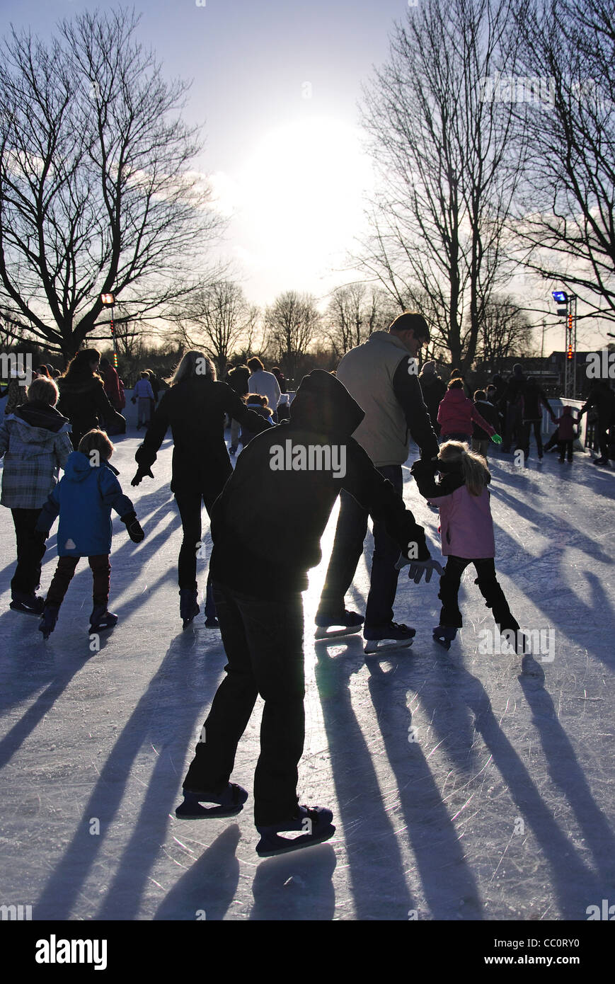 Ice skating at Hampton Court Palace, Hampton, London Borough of