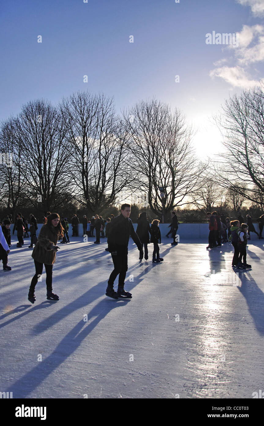 Ice skating at Hampton Court Palace, Hampton, London Borough of