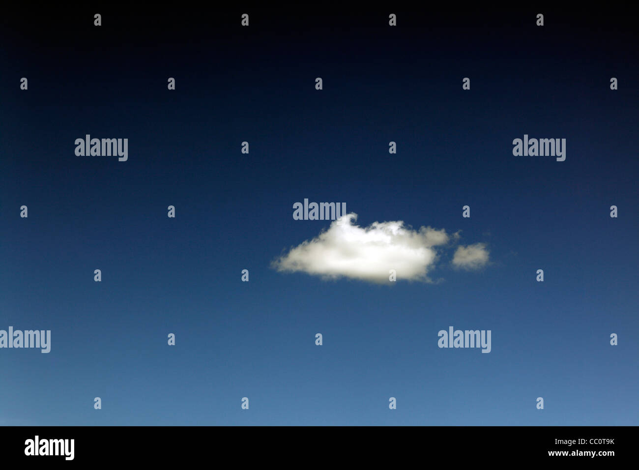 One Single Cloud in sky Stock Photo