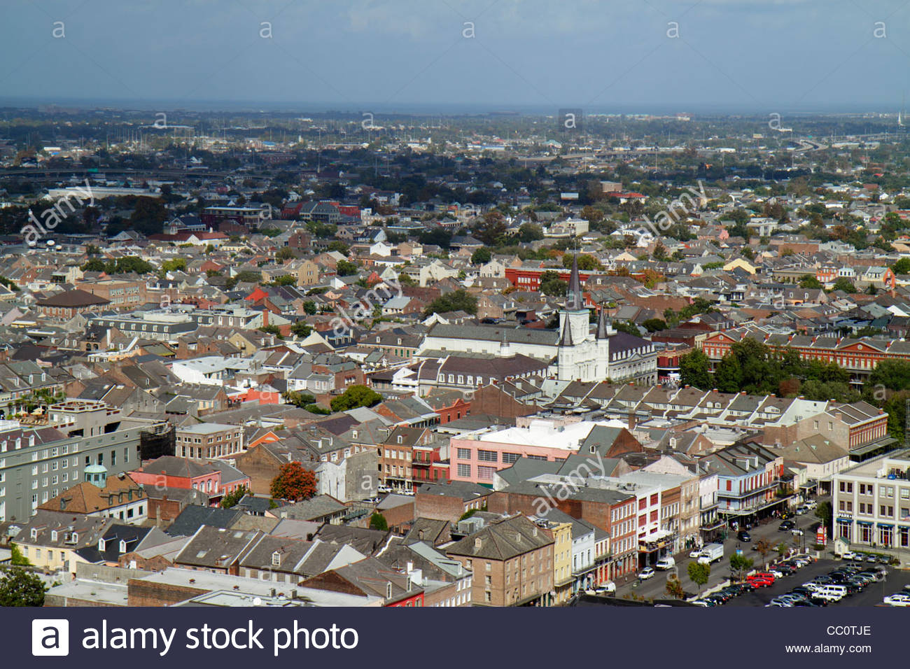 French Quarter New Orleans Aerial Stock Photos & French Quarter New