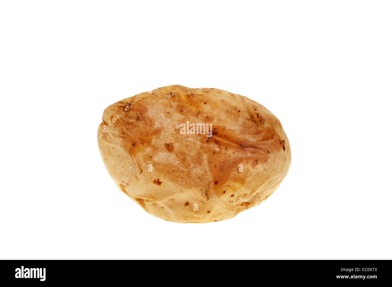 Baked potato isolated against white Stock Photo