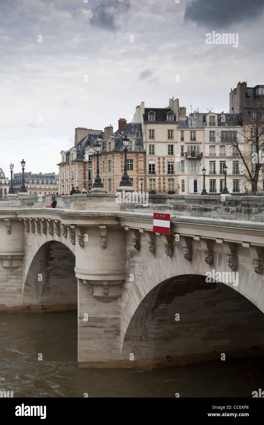 Pont Neuf Bridge in Paris, France Stock Photo