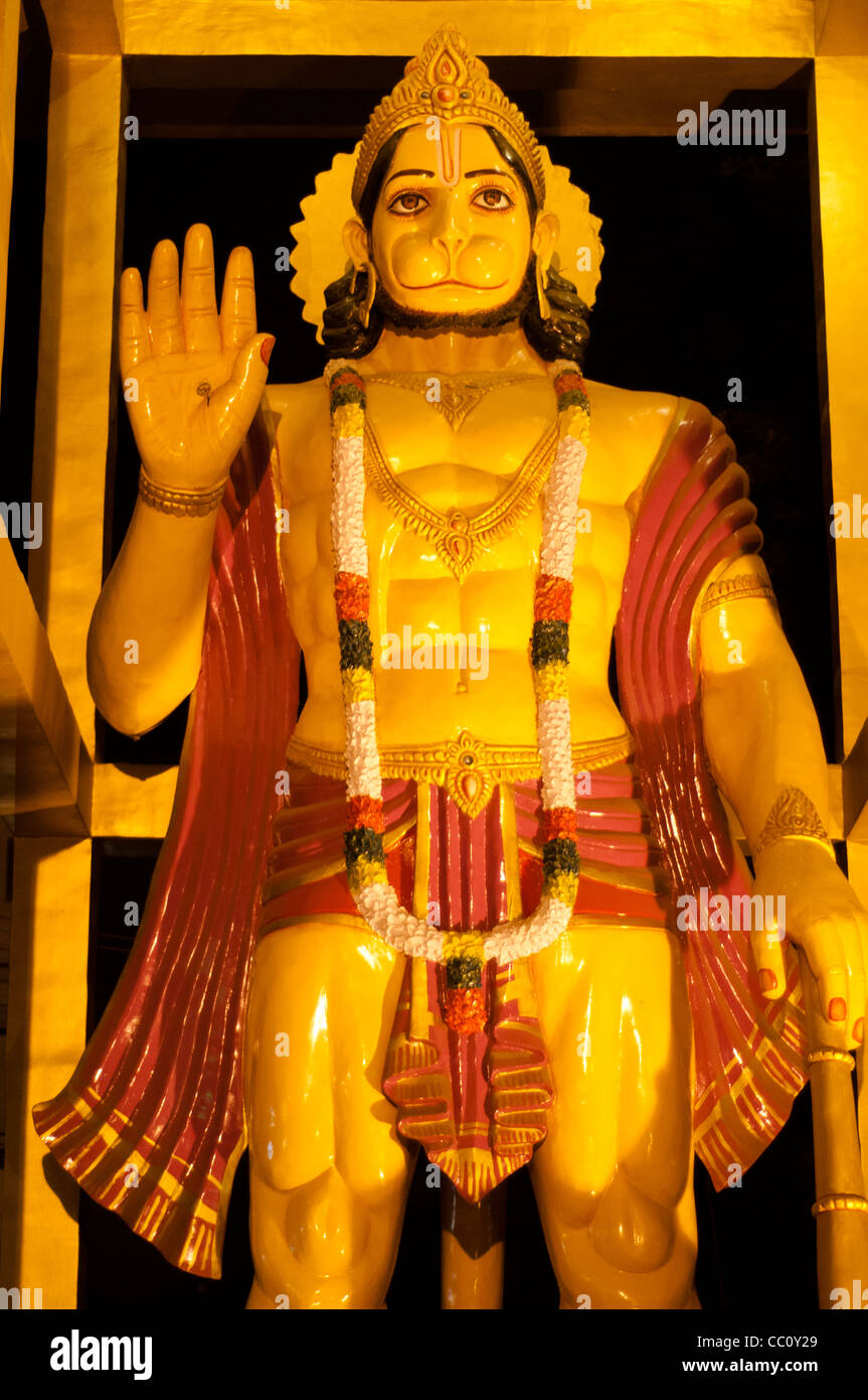 Hanuman statue, Hindu temple, Chandigarh, India Stock Photo Alamy