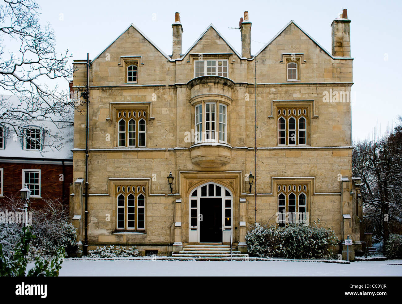 Purey Cust Chambers in snow. York Stock Photo Alamy