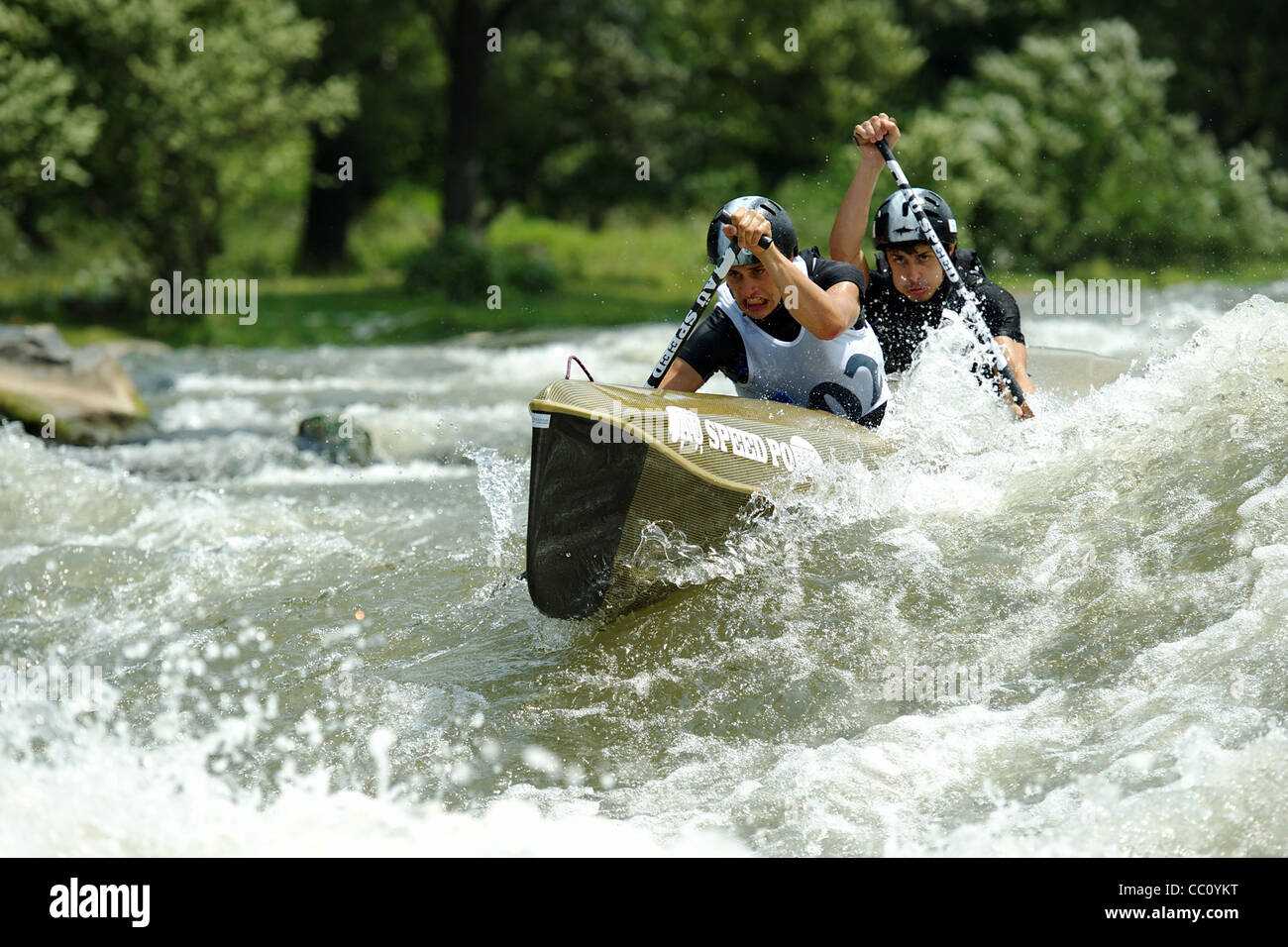 Kayak, European championship. Stock Photo