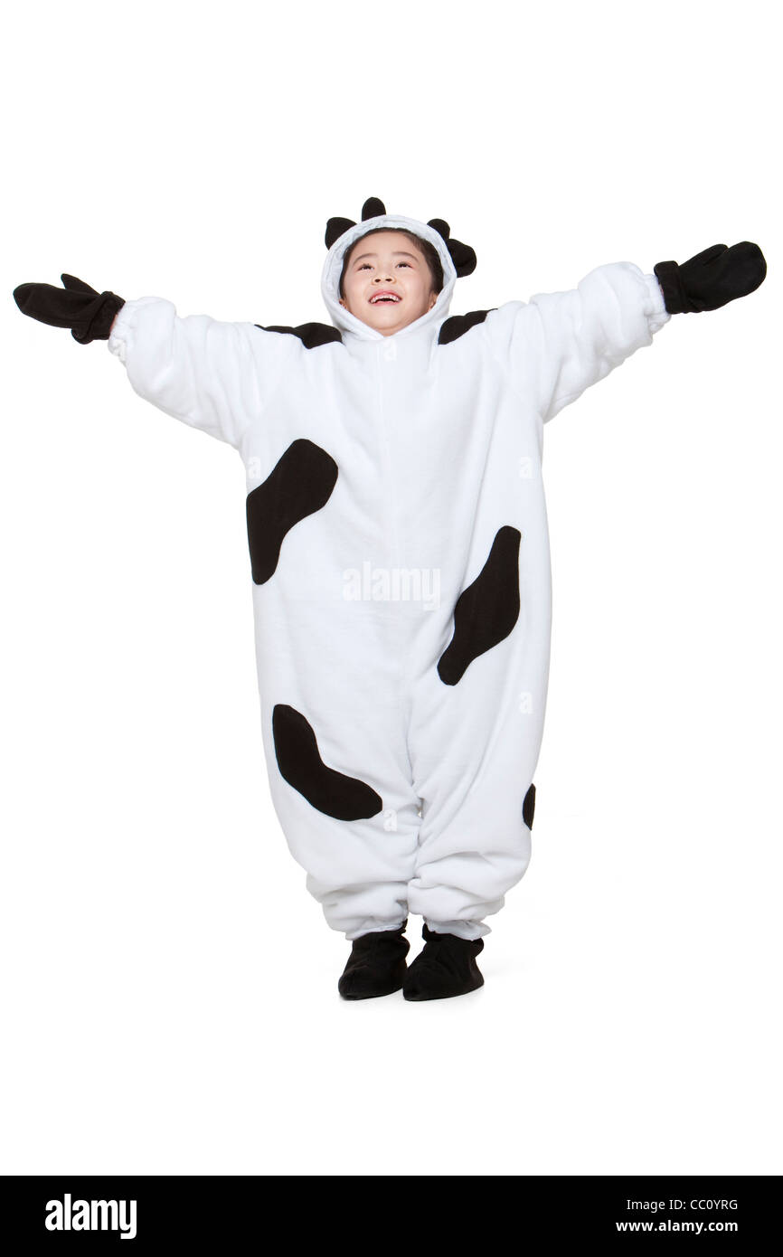 Cute girl in cow costume hires stock photography and images Alamy