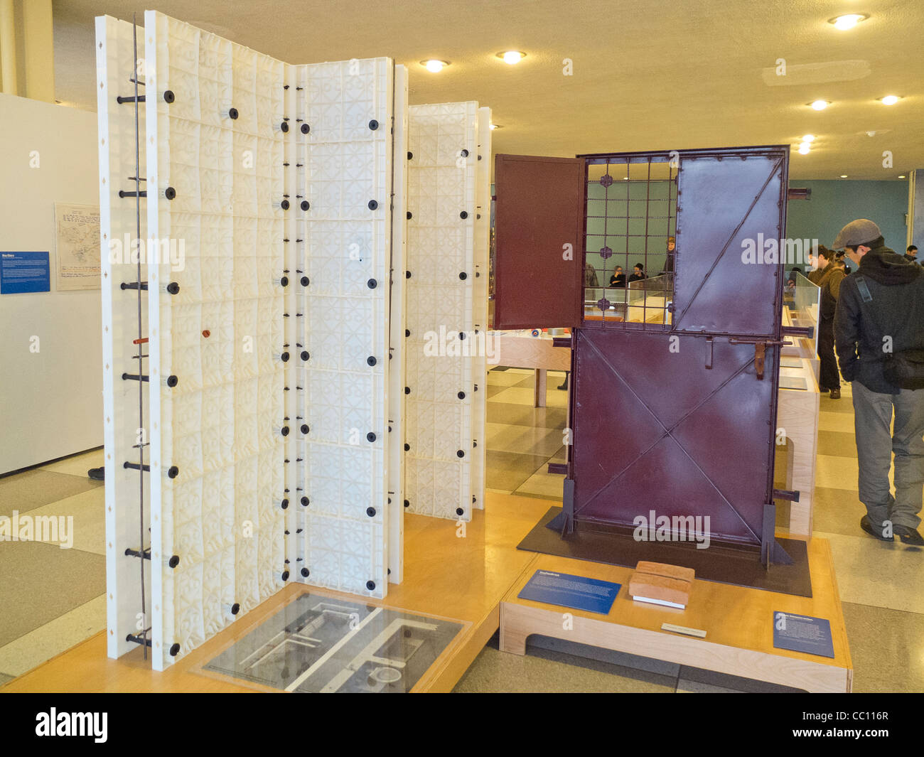 eco housing building materials display Stock Photo - Alamy