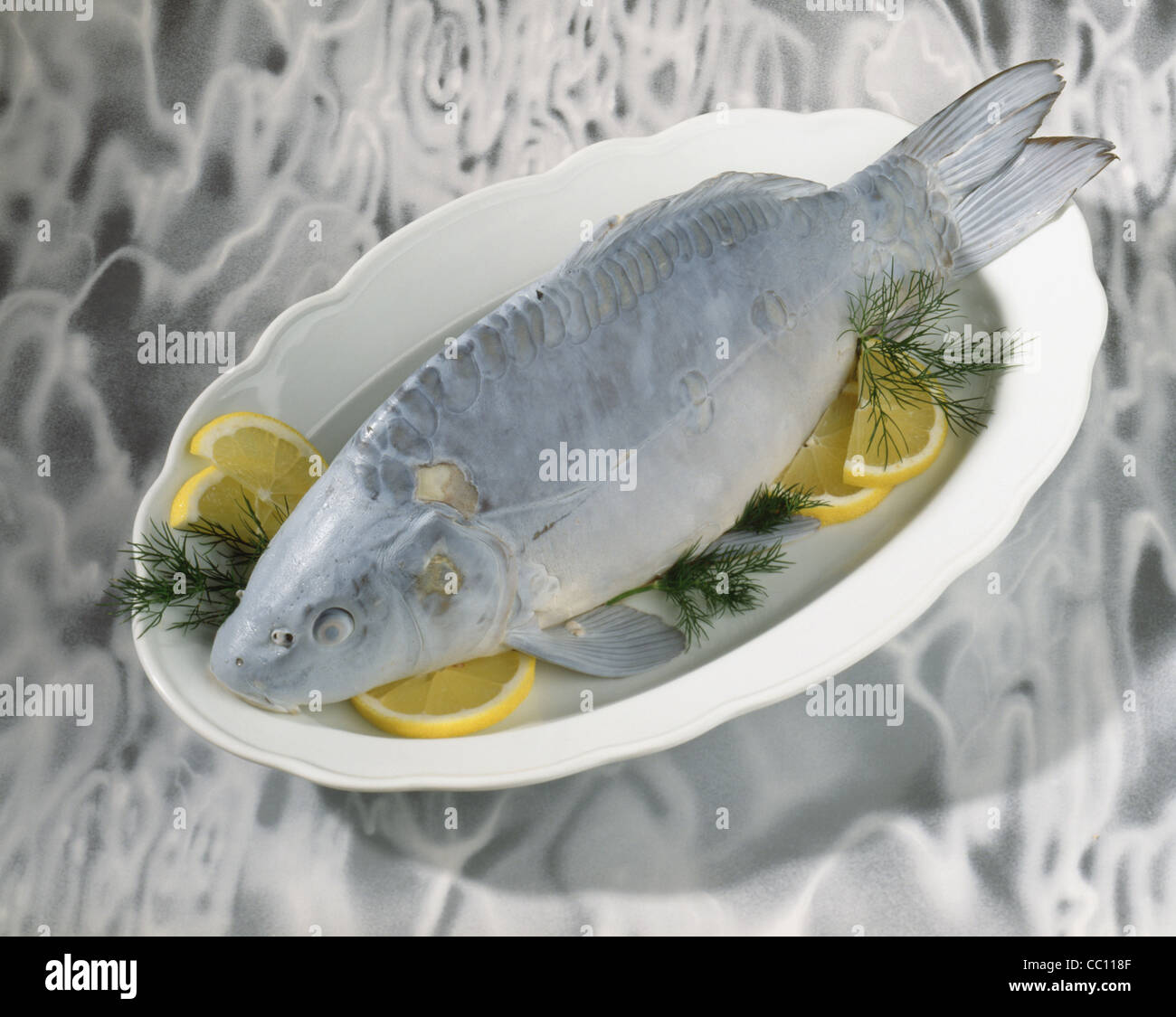 Still Carb in vinegar, blue Stock Photo Alamy