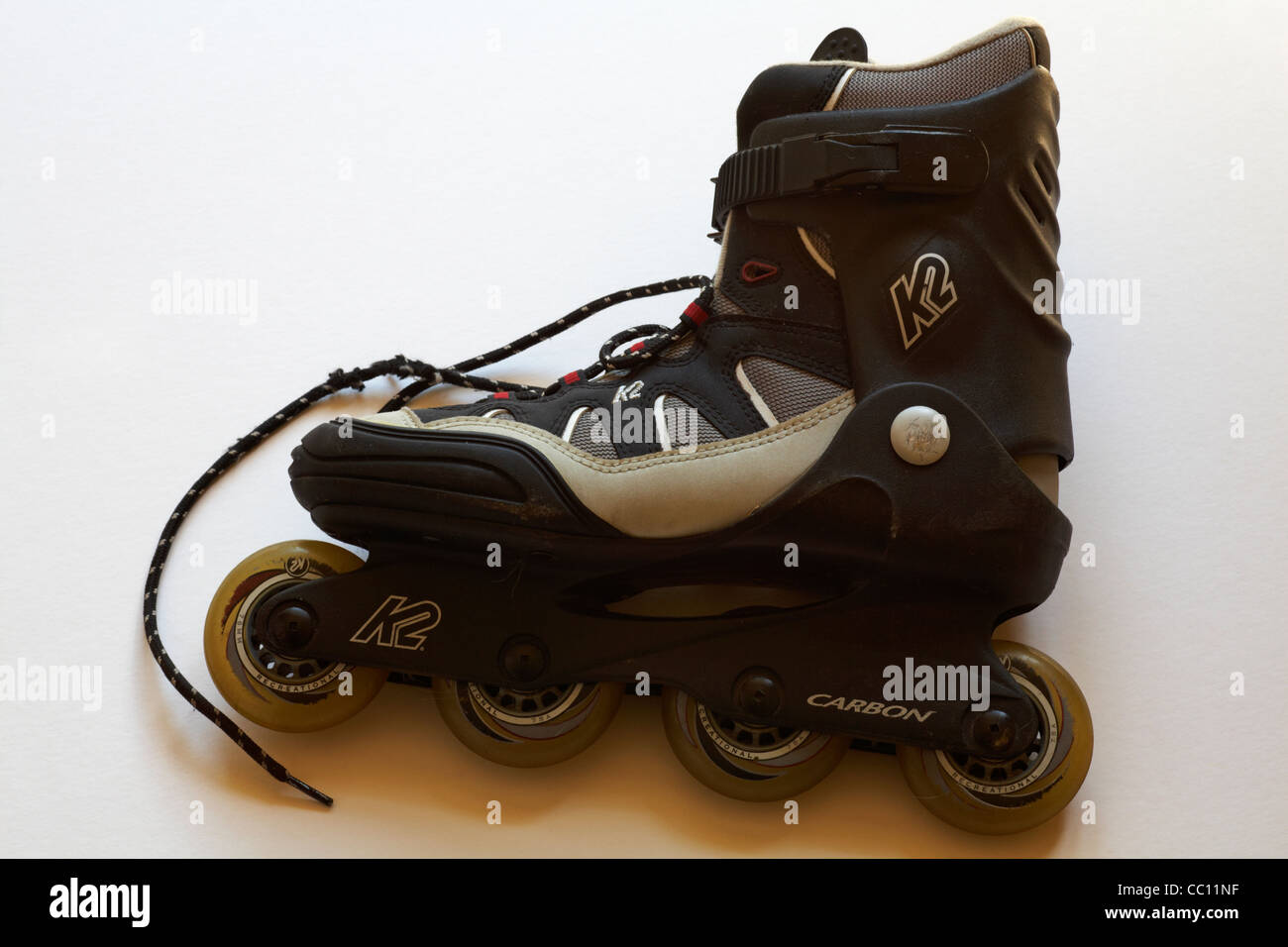 K2 carbon roller blade isolated on white background Stock Photo - Alamy