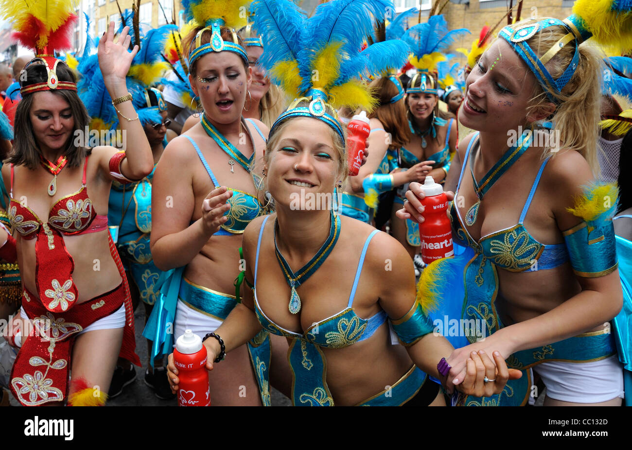 Carnival Dancers in Colourful Costume Stock Photo