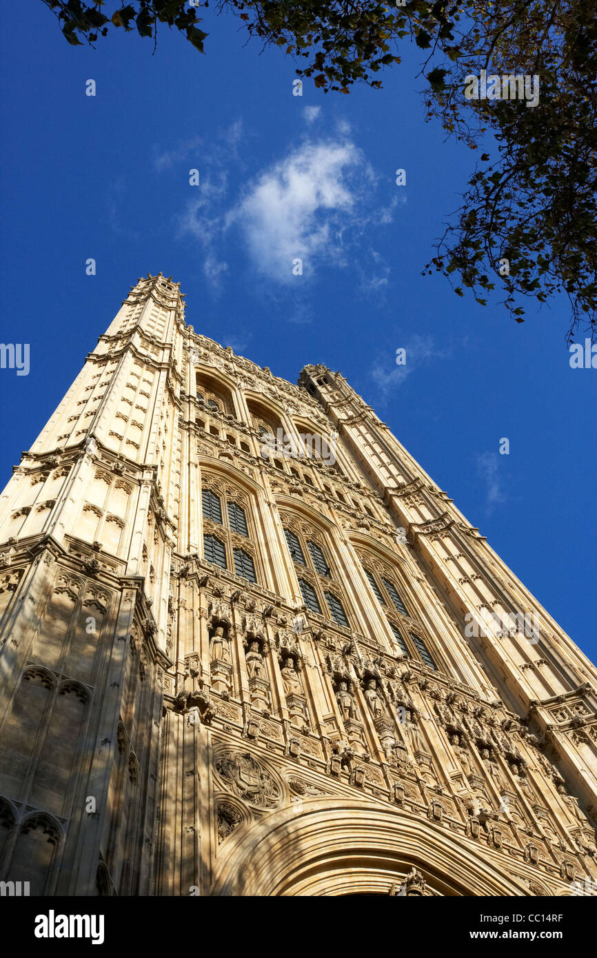 victoria tower palace of westminster houses of parliament buildings London England UK United kingdom Stock Photo