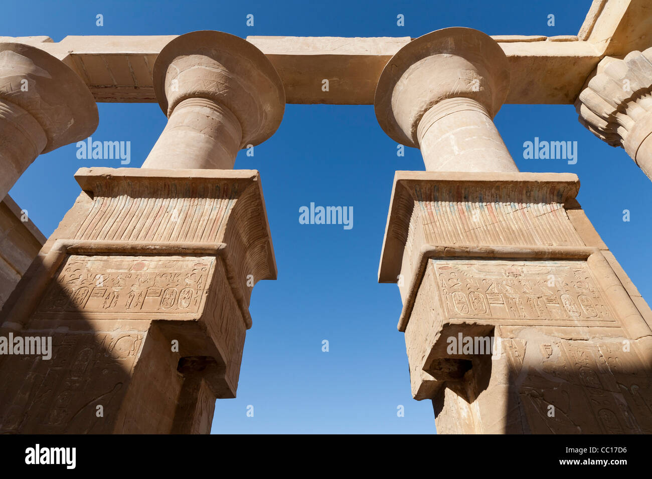 View of the gateway at the Hibis Temple, the ancient capital of Kharga Oasis, Western Desert of Egypt Stock Photo