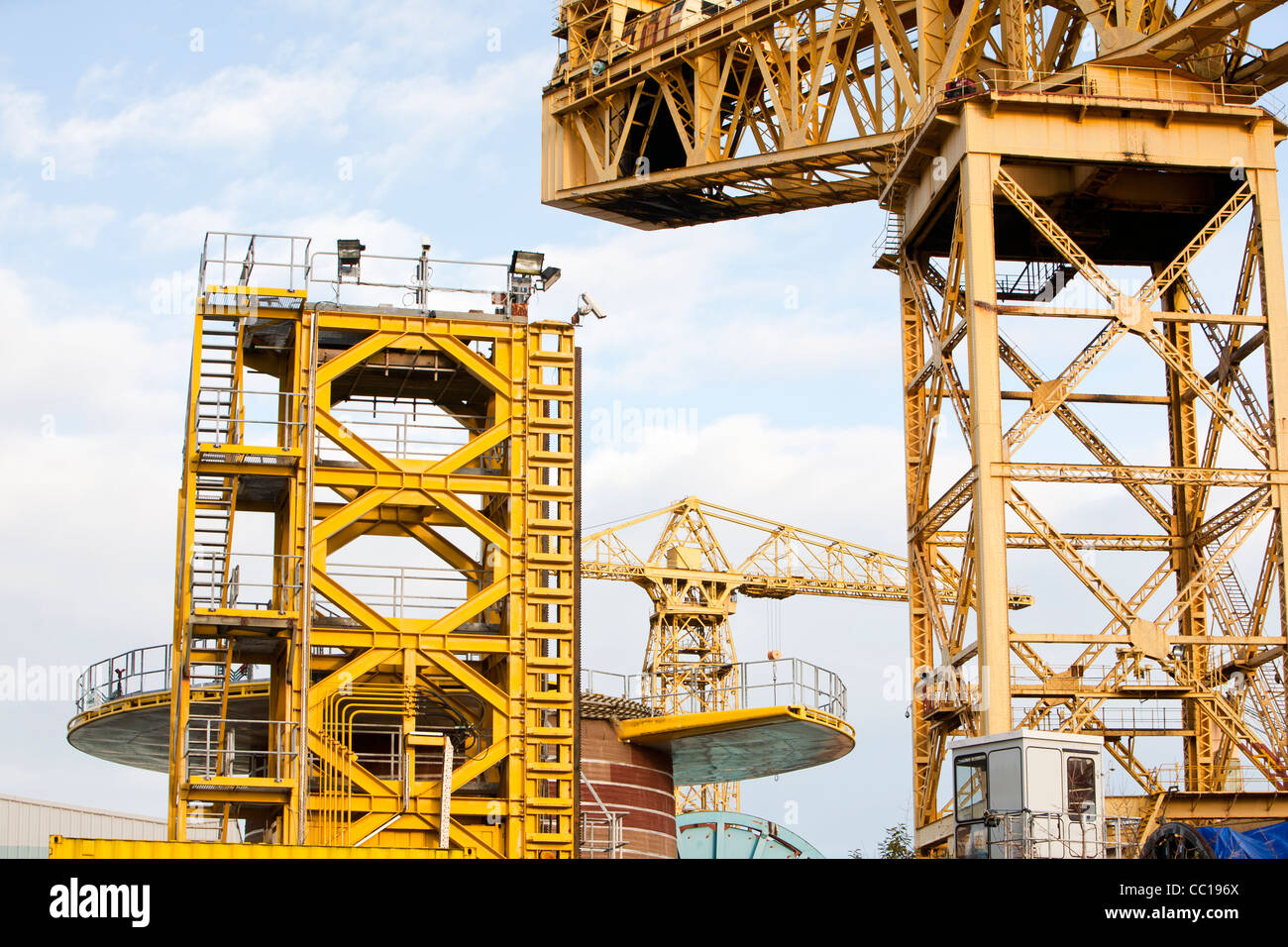Crane lifting a boat hires stock photography and images Alamy