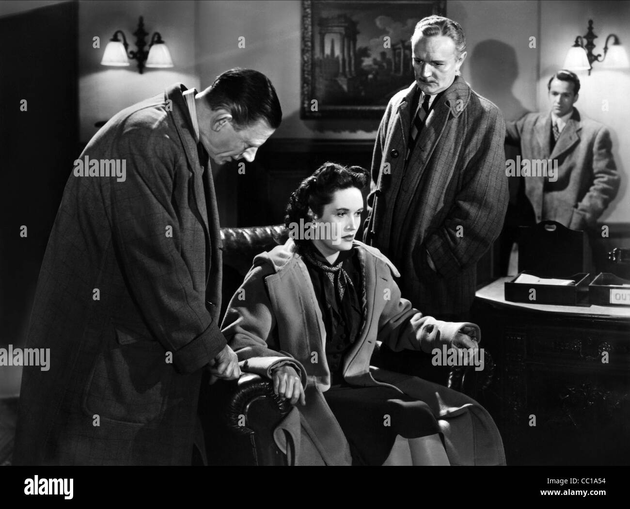 IAN MCLEAN, MARGARETTA SCOTT, JACK RAINE, CALLING PAUL TEMPLE, 1948 Stock Photo