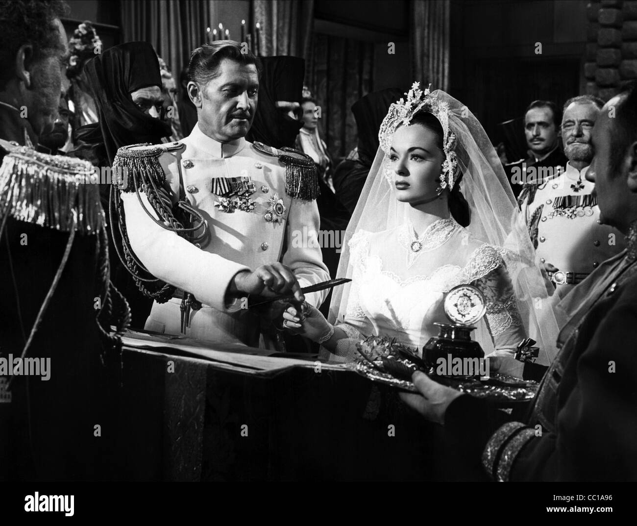 CARL ESMOND, ANN BLYTH, THE WORLD IN HIS ARMS, 1952 Stock Photo - Alamy