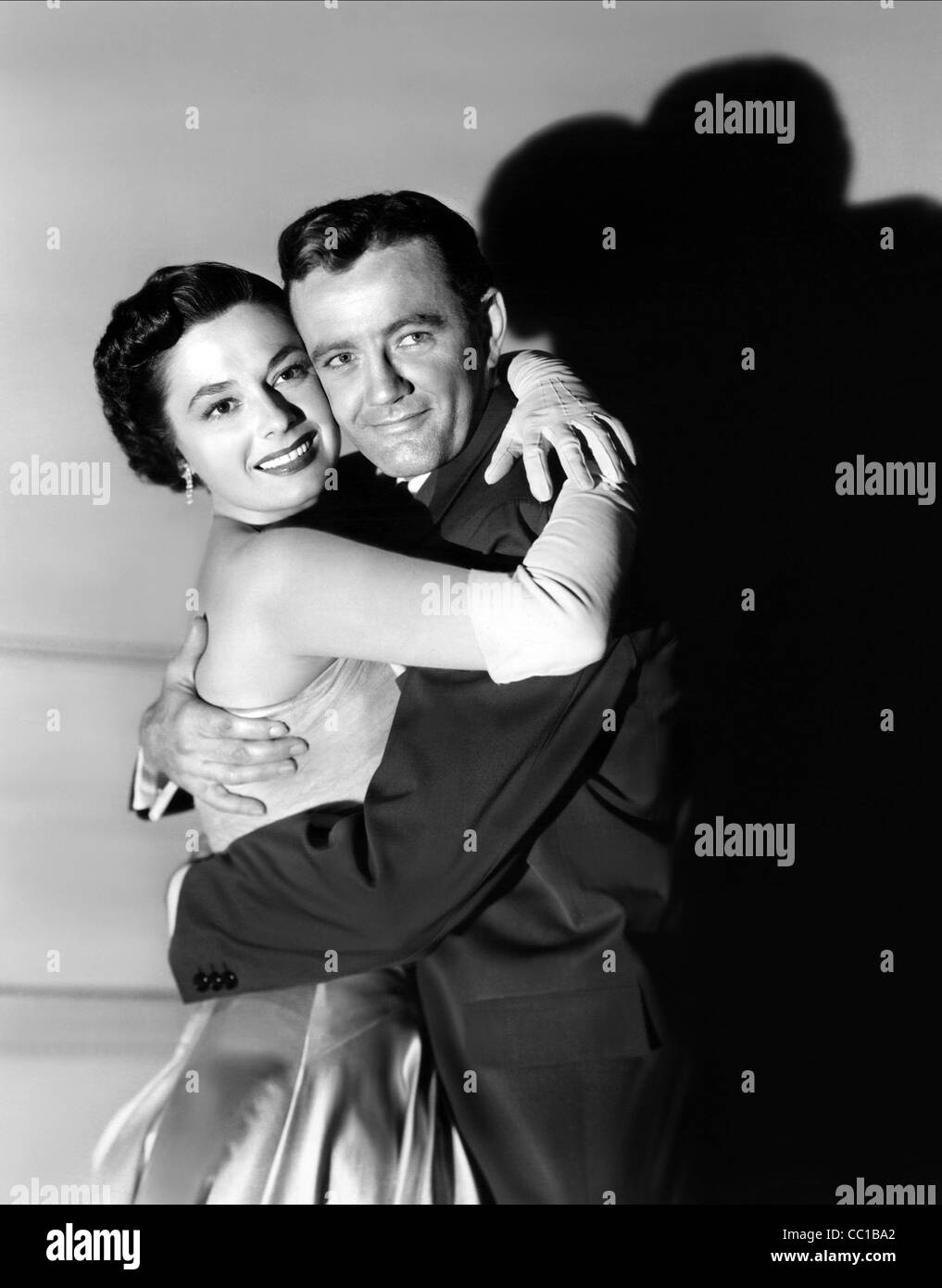 RUTH ROMAN, ROBERT WALKER, STRANGERS ON A TRAIN, 1951 Stock Photo