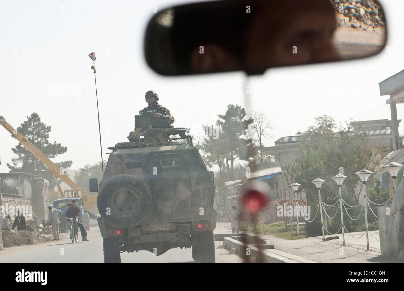 Members of the International Security Assistance Force patrol the
