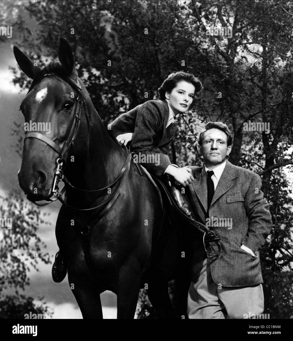 KATHARINE HEPBURN, SPENCER TRACY, KEEPER OF THE FLAME, 1942 Stock Photo