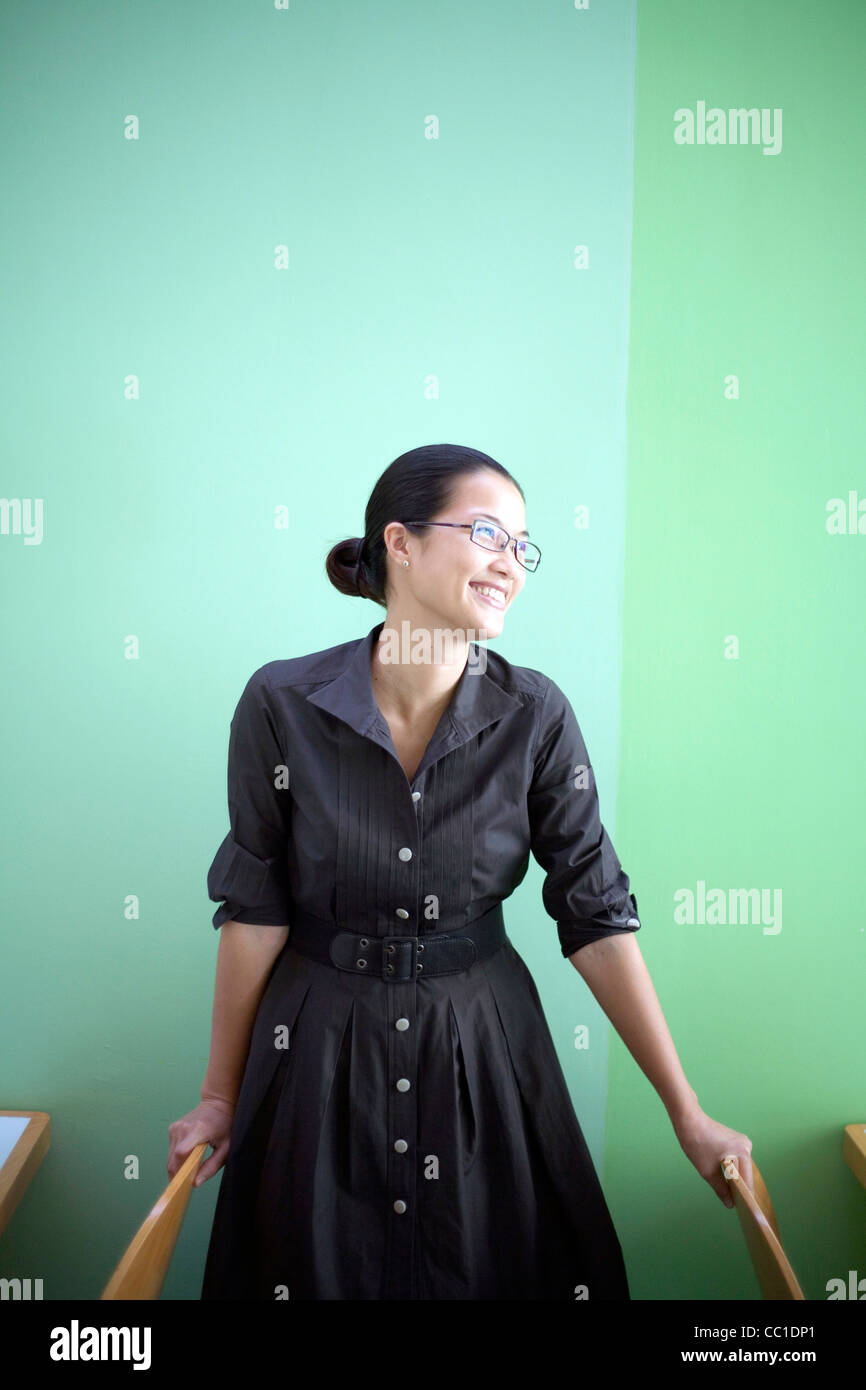 Nguyen Thi Kim Oanh, founder and owner of the Wrap and Roll restaurant