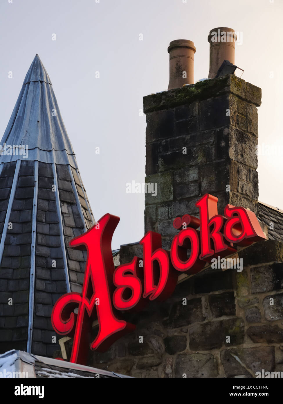 Ashoka at the mill in Darnley, Glasgow. (Now World Buffet Stock Photo