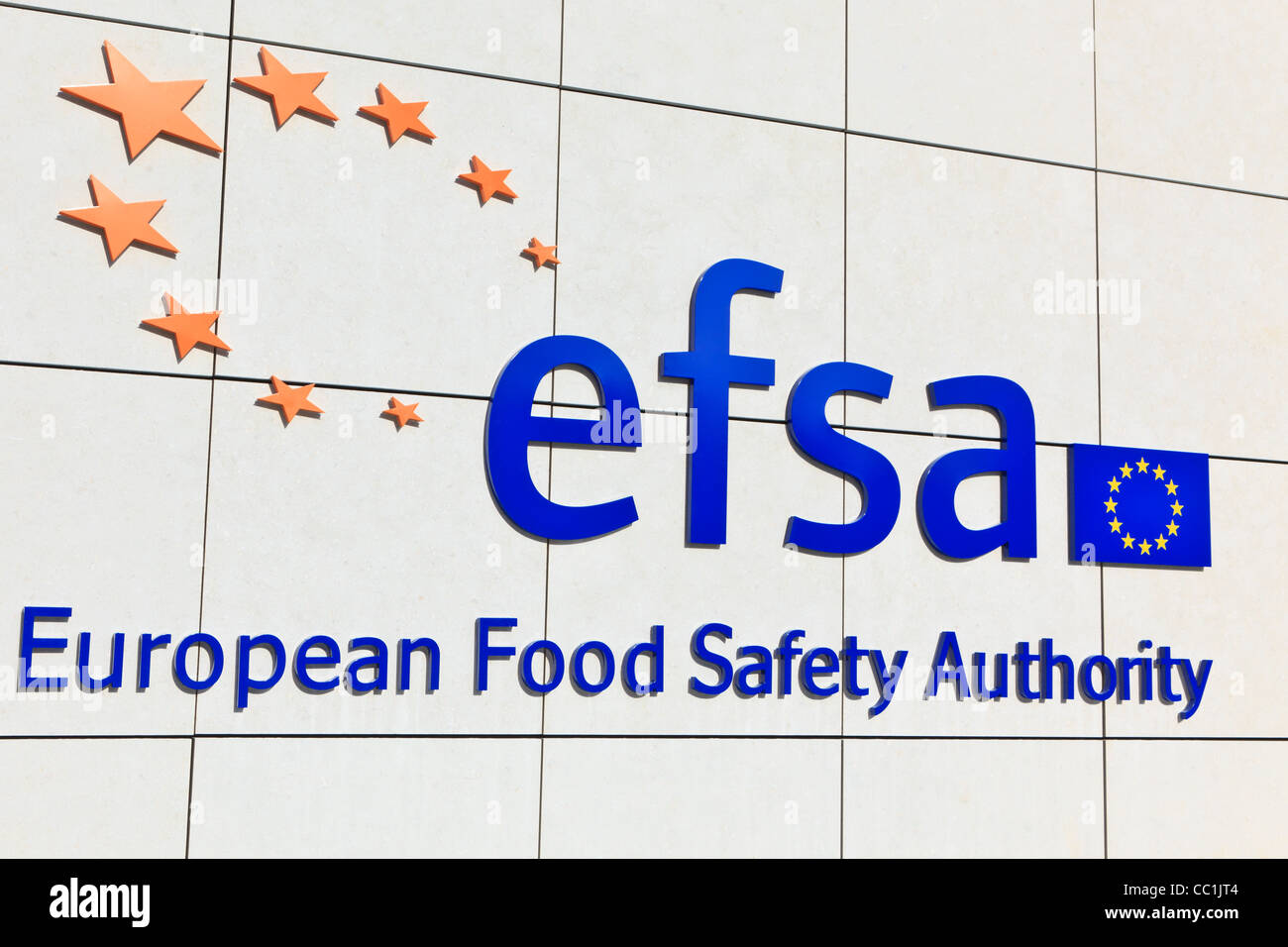 Facade of the official seat of the European Food Safety Authority, Parma, Emilia-Romagna, Italy Stock Photo