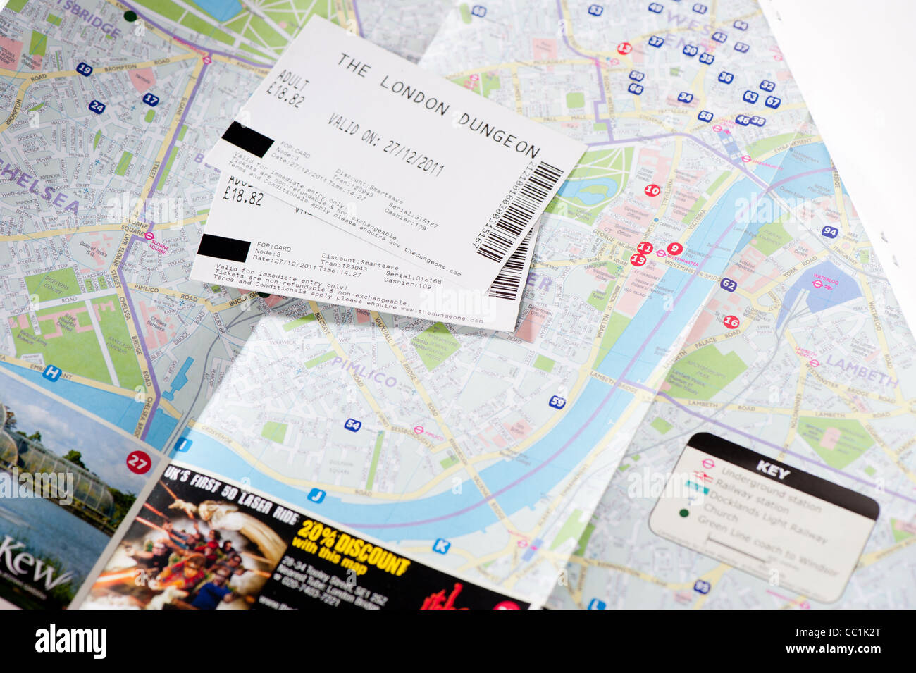 London attraction entry tickets Stock Photo Alamy