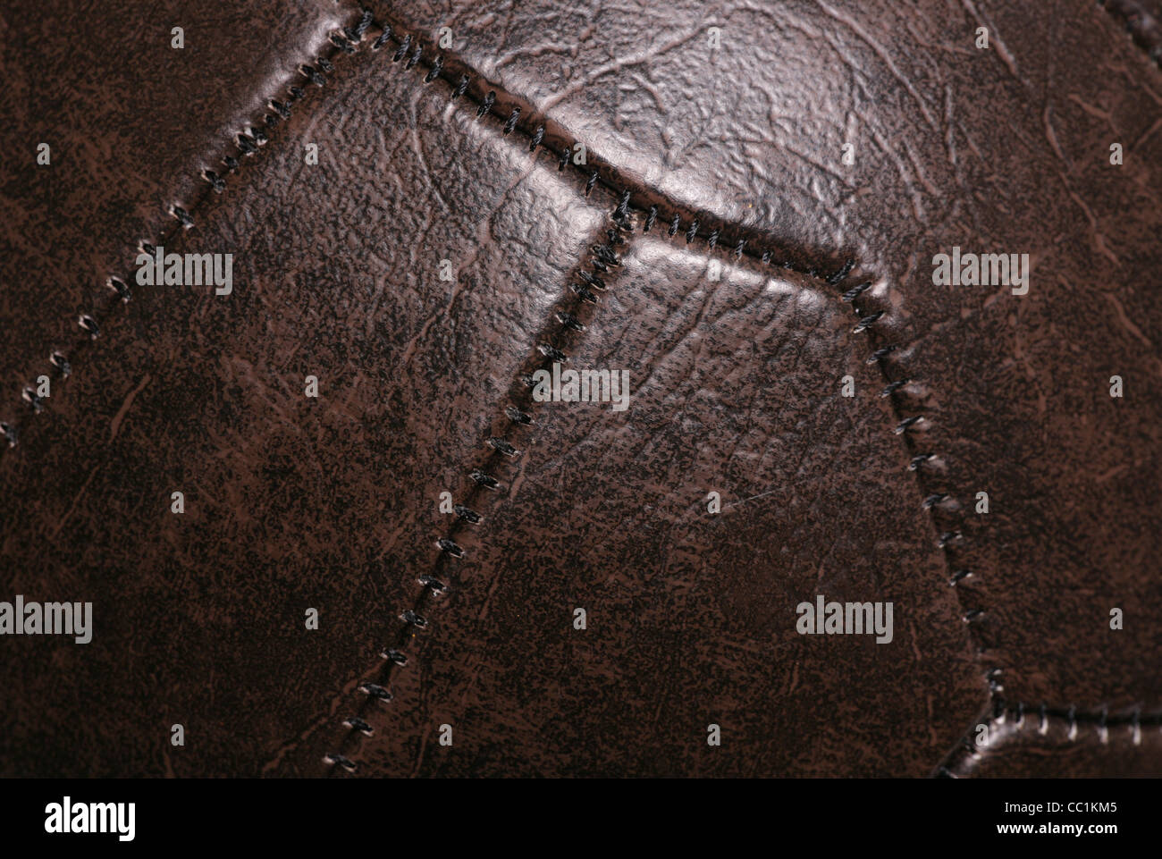 Leather vintage football background texture Stock Photo