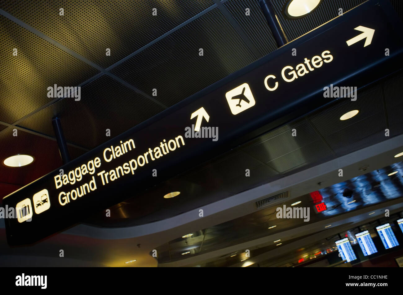 Baggage claim sign airport hires stock photography and images Alamy