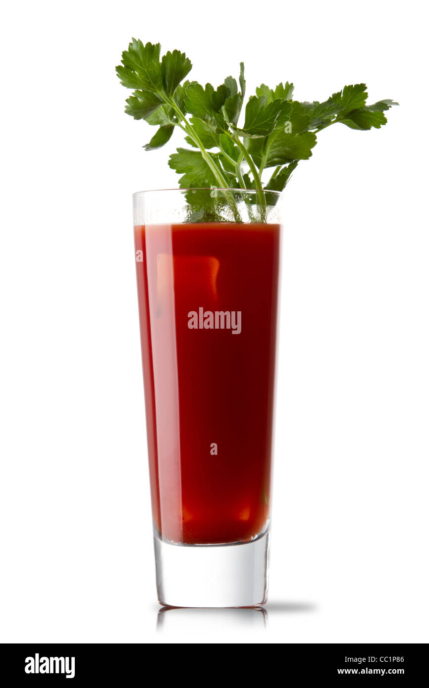 Bloody Mary in a plastic cup outside Stock Photo - Alamy