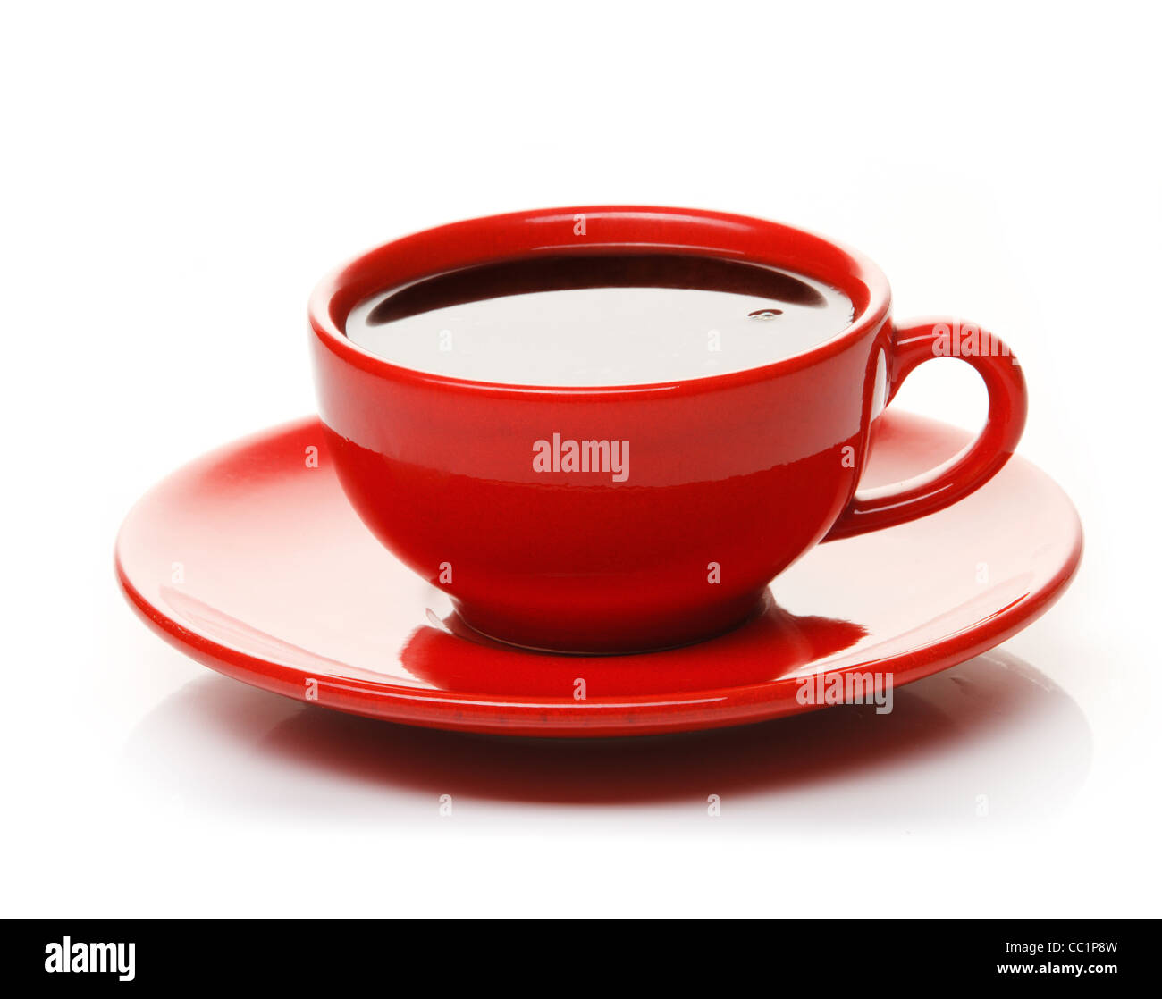 Red cup of coffee Stock Photo Alamy