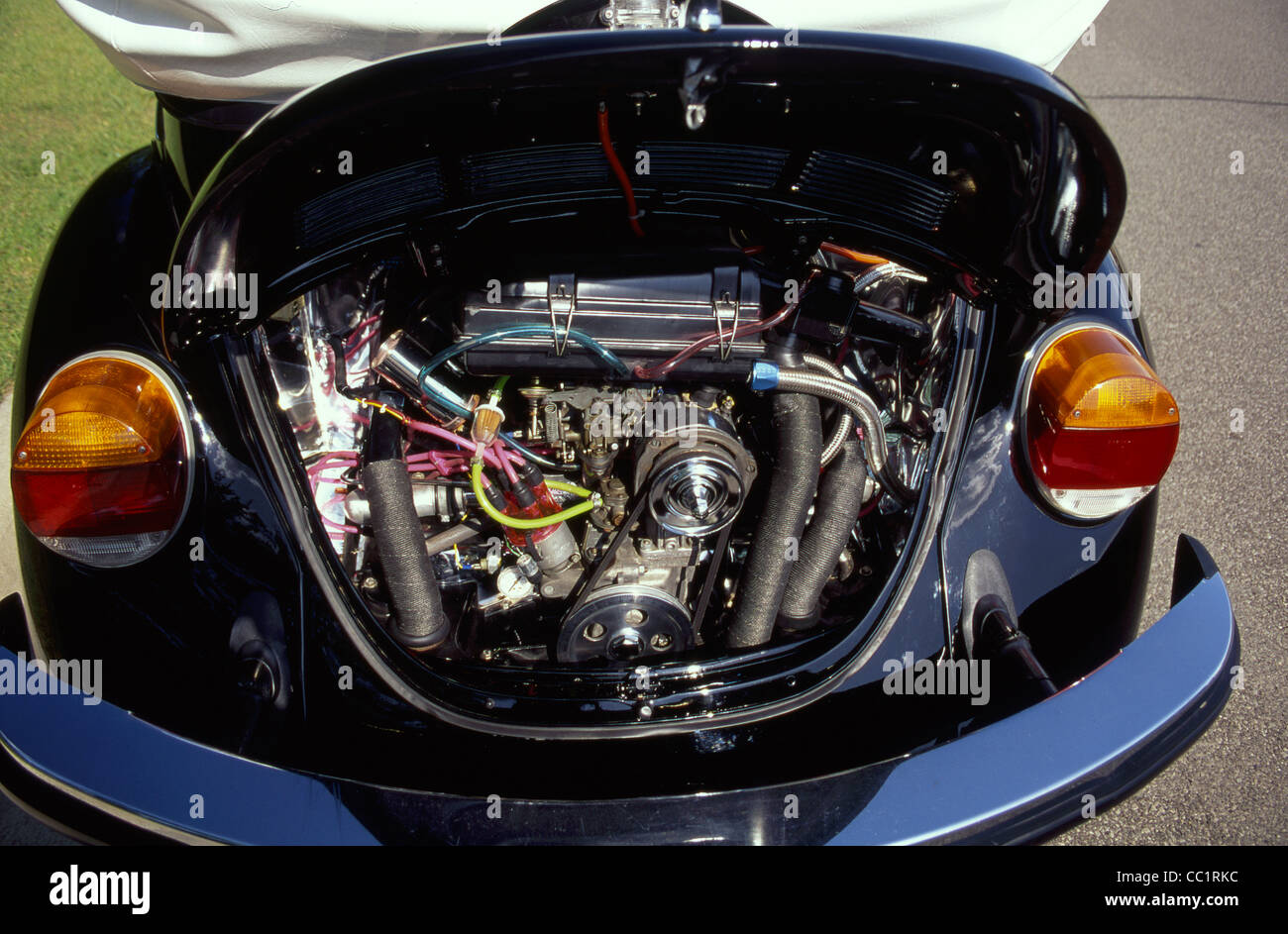 1974 Volkswagen engine Stock Photo