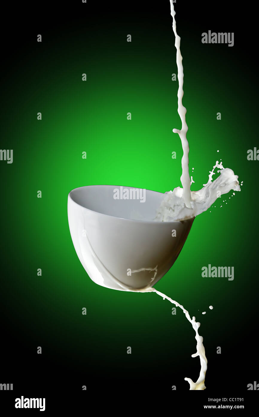 Milk splash Stock Photo