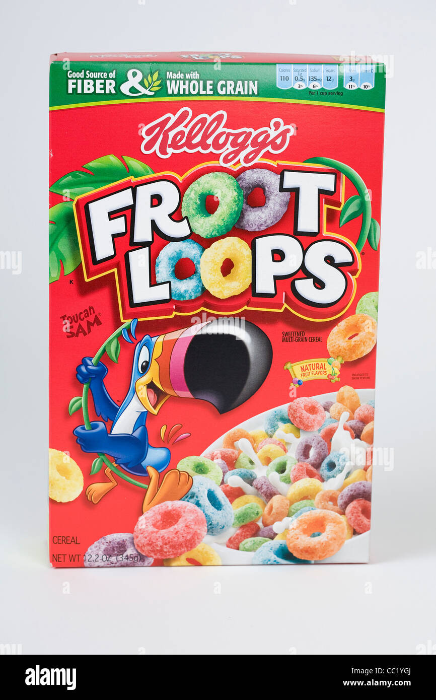 Fruit loops cereal box hi-res stock photography and images - Alamy