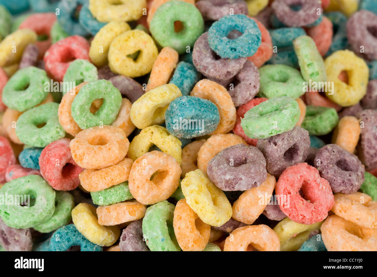 Froot Loops breakfast cereal. Stock Photo