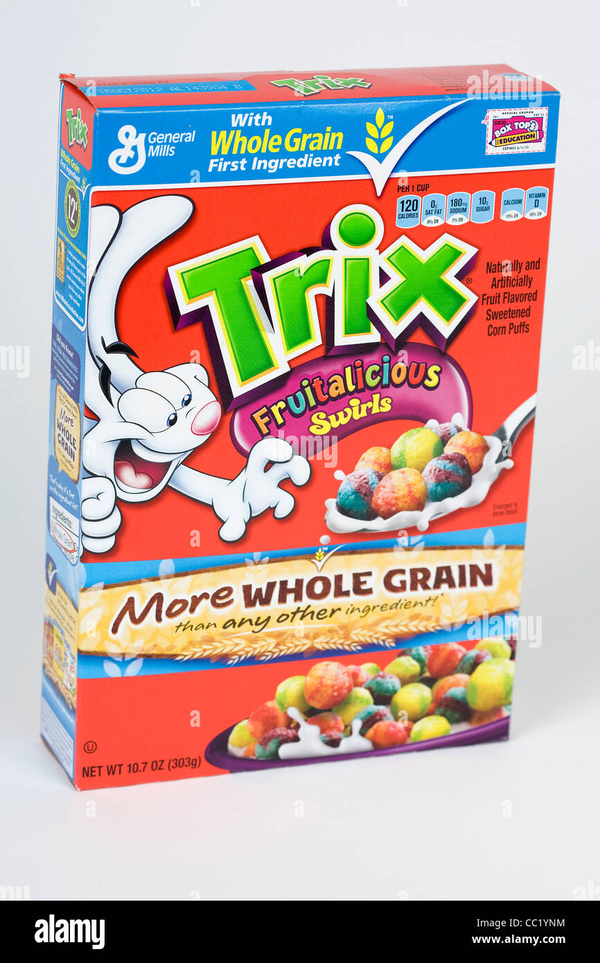Trix breakfast cereal. Stock Photo