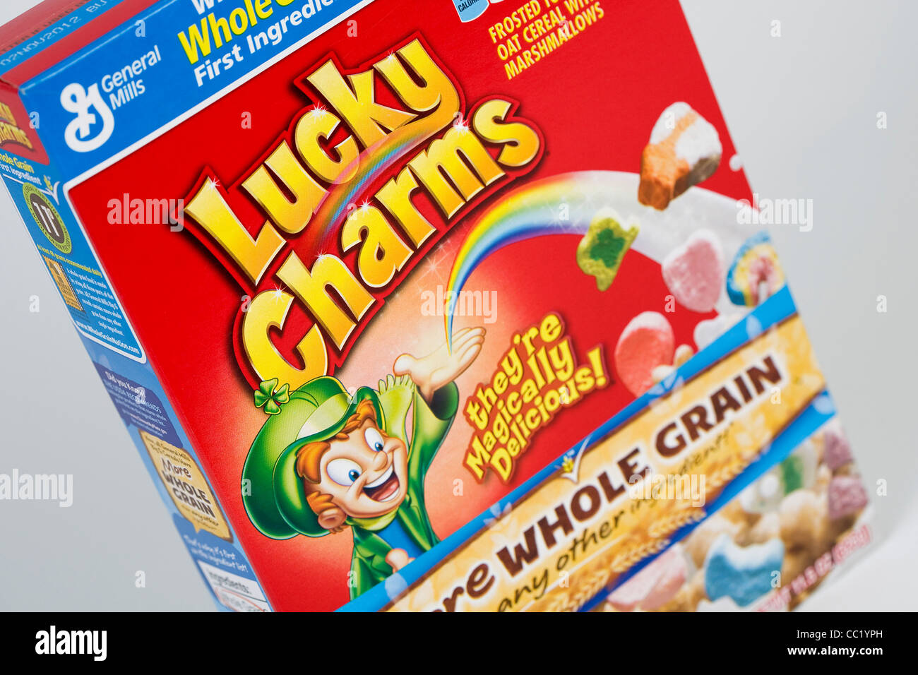 Lucky Charms breakfast cereal. Stock Photo
