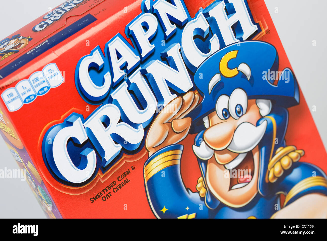 Cap'n Crunch breakfast cereal. Stock Photo