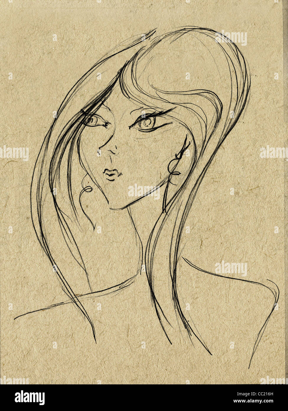drawing on paperboard Stock Photo Alamy