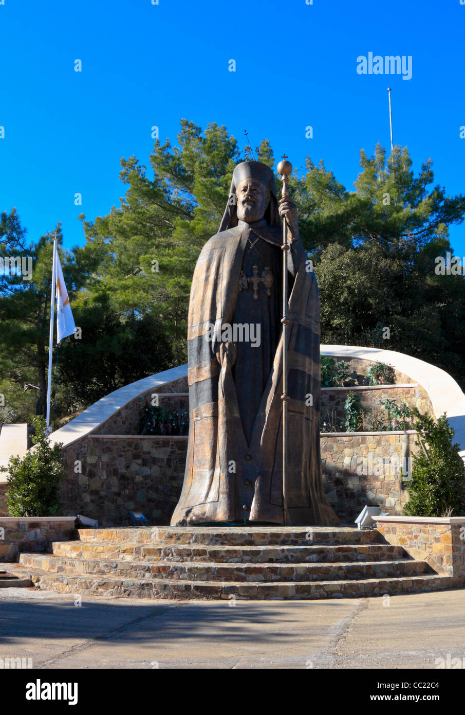 Memorial and Statue of Makarios, Cyprus Stock Photo Alamy