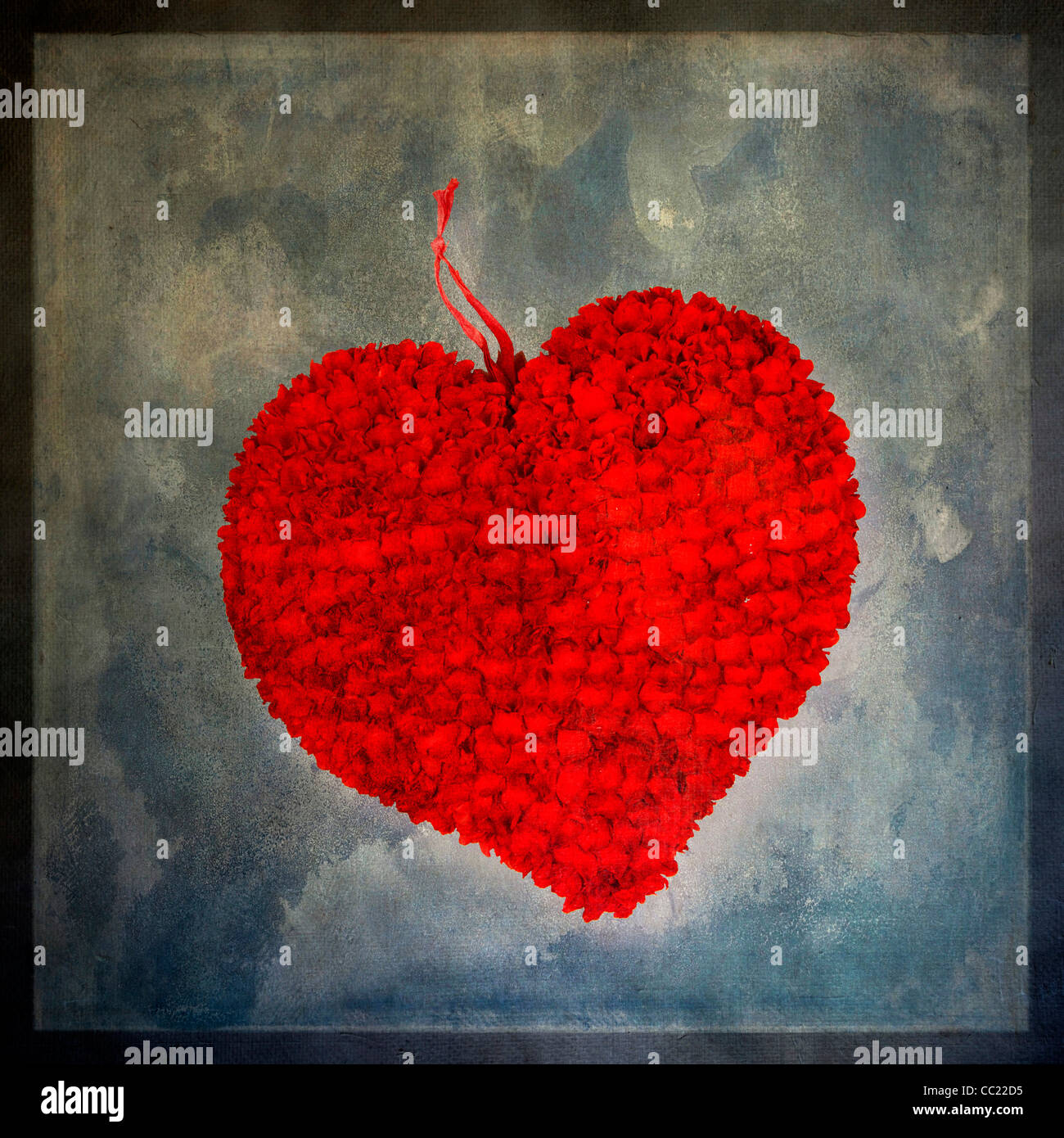 Heart, textured Stock Photo