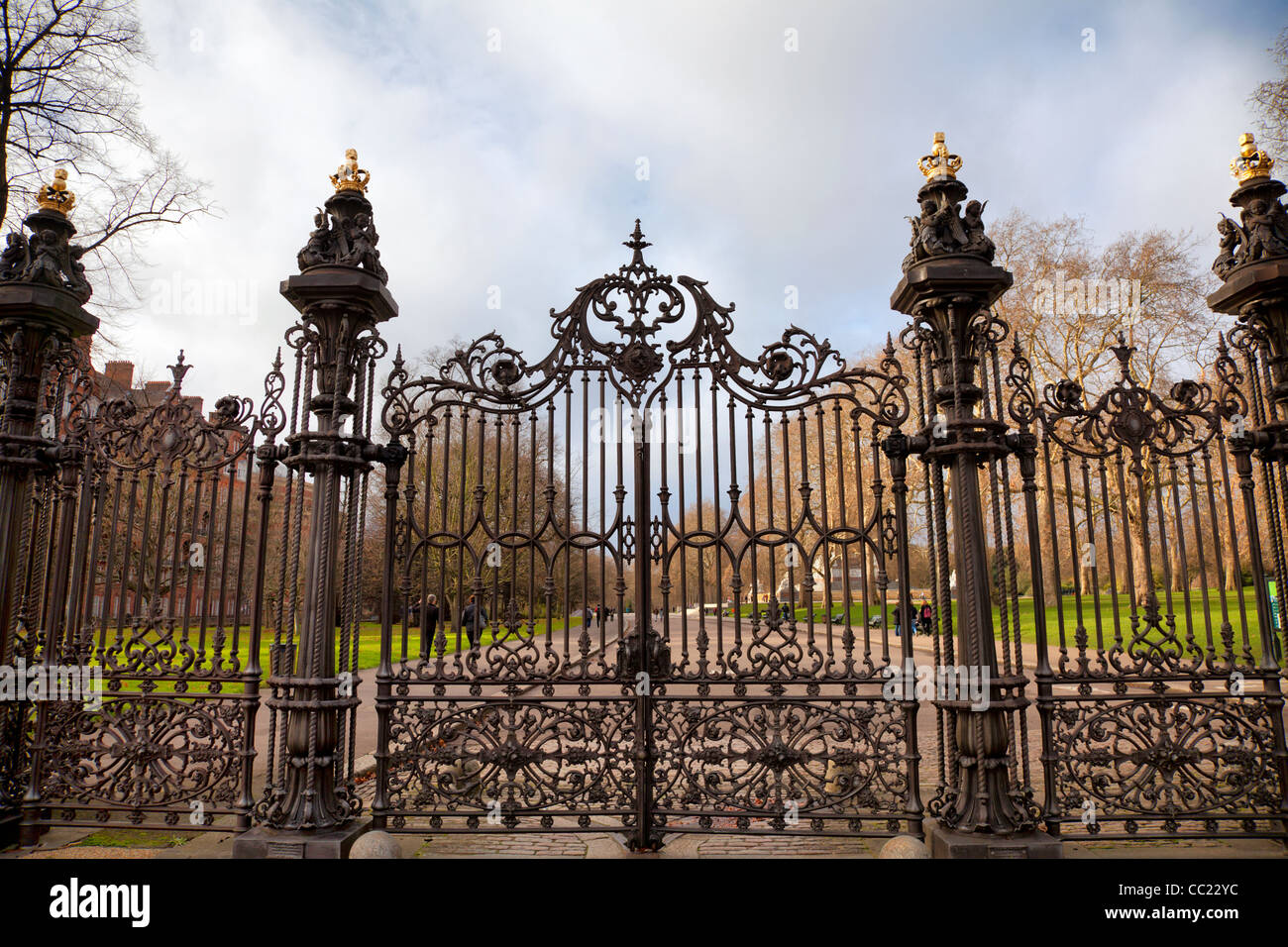 Hyde Park Gate - London Stock Photo