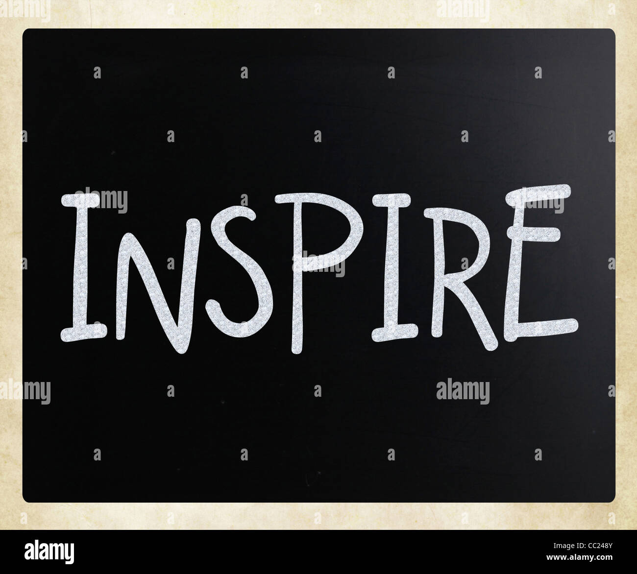 Text handwritten with white chalk on a blackboard Stock Photo - Alamy